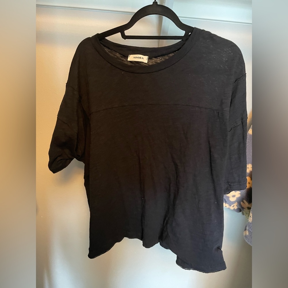 Adora Black Tee